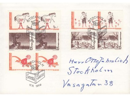 1969, FDC se soutisky MiNr.657-61