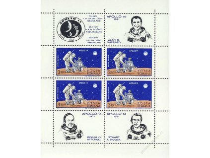 1971, aršík, MiNr.Bl.83, ** , přeloženo v perforaci