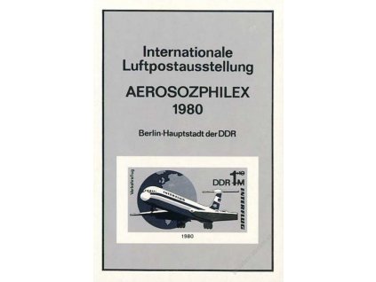 1980, MiNr.Bl.59 Aerosozphilex, černotisk, (*)