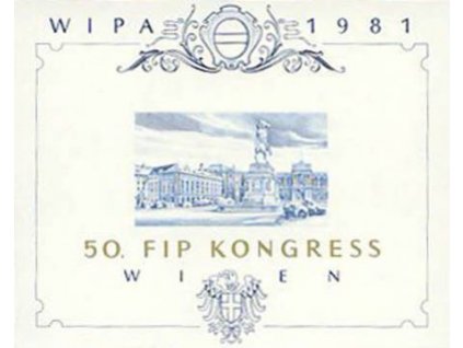 1981, pamětní tisk, 50. FIP KONGRES, (*)