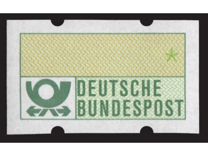 1981, - automatová známka bez hodnotového tisku, MiNr.1, **