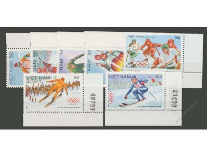 Vietnam, 1984, 50xu-6D série Sport, MiNr.1402-8, (*)