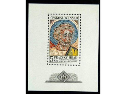 1968, 5Kčs aršík Pražský hrad, Nr.A1681 **