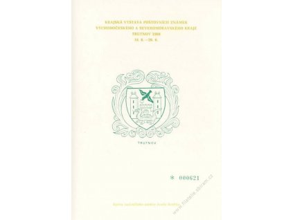1988, Trutnov, Výstava známek, pamětní list, A5 formát