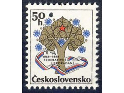 1989, 50h Výročí federace, Nr.2874, ** , průpich
