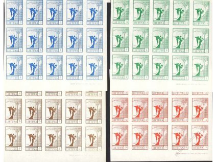 Lietuva, 1990, 5K, 15bloky, ZT - různé barvy, hledané, (*)