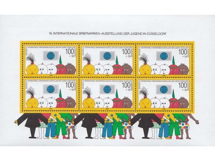 1990, aršík Výstava dětské filatelie, MiNr.Bl.21, **