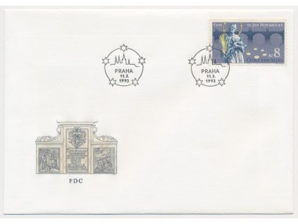 1993, FDC 4 Svatý Jan Nepomucký