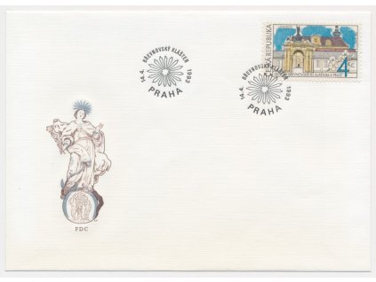 1993, FDC 7 Břevnovský klášter