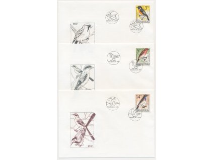 1994, FDC 49-51 Zpěvné ptactvo