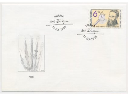 1995, FDC 94 W.C.Röntgen