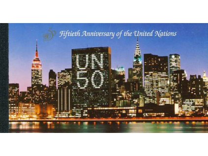 New York, 1995, sešitek 50 let OSN, **