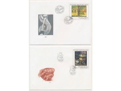 1996, FDC 129-131 Umění 1996