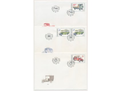 1997, FDC 159-161 Historická užitková vozidla