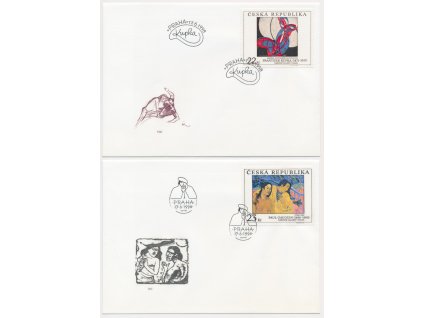 1998, FDC 191-192 Umění 1998 I.