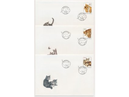 1999, FDC 205-207 Kočky