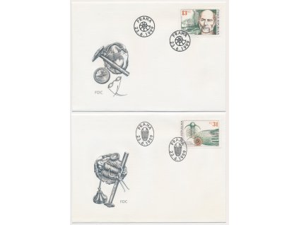 1999, FDC 222-223 Joachim Barrande