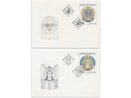 1999, FDC 235-236 Beuronská škola