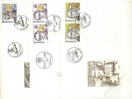 1999, FDC 170-72 Osobnosti