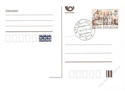 1999, DR Jezve 9.9.99-9, dopisnice, hledané datum