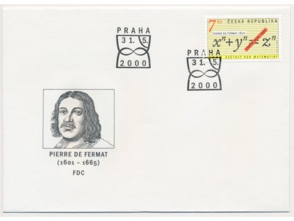 2000, FDC 260 Světový rok matematiky