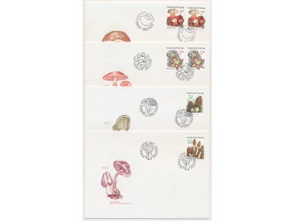2000, FDC 264-267 Vzácné houby