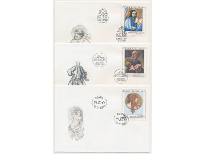 2000, FDC 275-277 Umění 2000