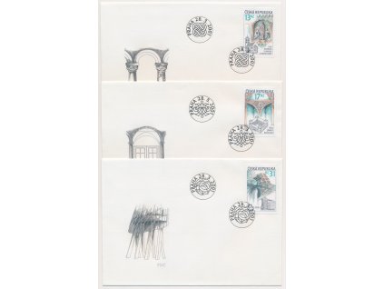 2001, FDC 285-287 Tisíc let architektury