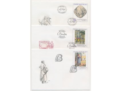 2001, FDC 309-311 Umění 2001