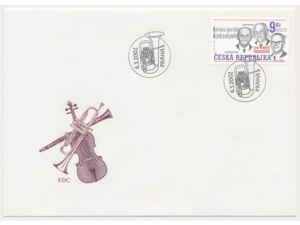 2002, FDC 316 Osobnosti populární hudby