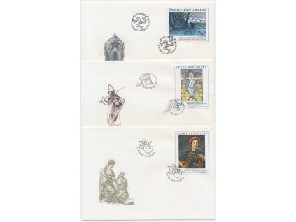 2002, FDC 343-345 Umění 2002 II.