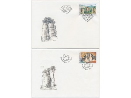 2003, FDC 356-357 Krásy naší vlasti