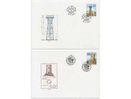 2003, FDC 360-361 České rozhledny