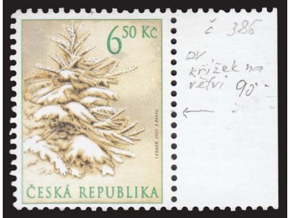 2003, 6.50Kč Vánoce, DO - RK ve stromku, Nr.DO 386, **