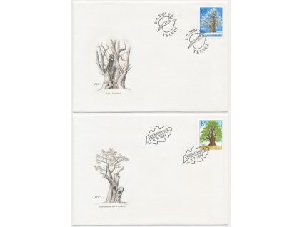 2004, FDC 407-408 Chráněné stromy