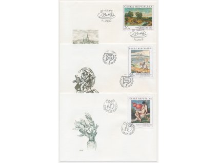 2004, FDC 417-419 Umění 2004