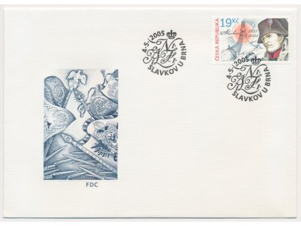 2005, FDC 434 200. výročí bitvy u Slavkova