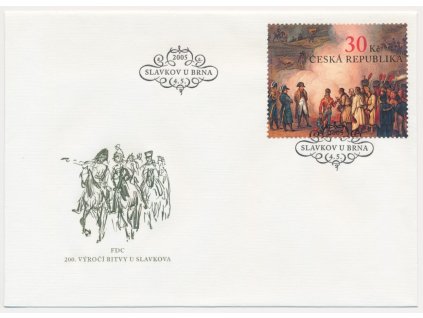 2005, FDC 435 200. výročí bitvy u Slavkova
