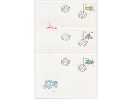 2005, FDC 447-449 Historické traktory
