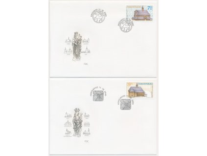 2006, FDC 490-491 Dřevěné kostelíky