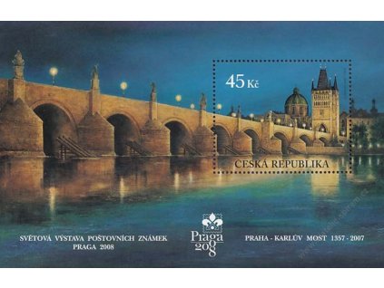 2007, 45Kč aršík Karlův most, Nr.A519, **