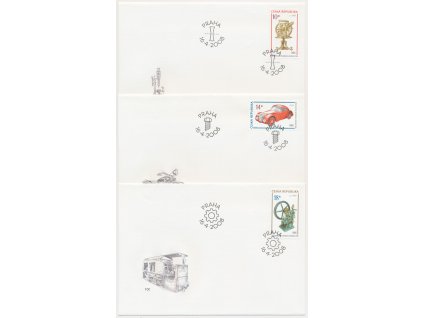 2008, FDC 556-558 100. výročí muzea