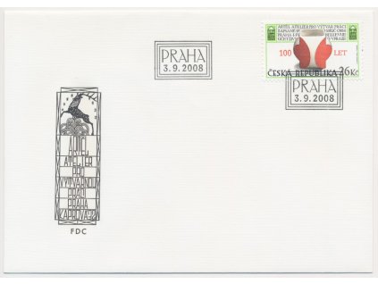 2008, FDC 572 100. let sdružení Artěl