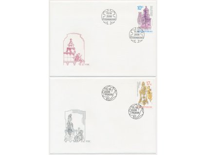 2008, FDC 576-577 Historická kamna