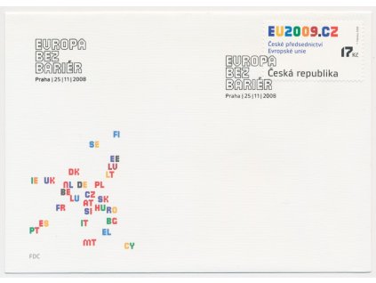 2008, FDC 584 Předsednictví ČR v radě EU