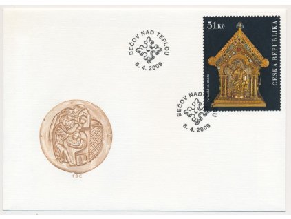 2009, FDC 593 Relikviář sv. Maura