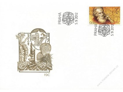 2012, FDC 734 Cestovatel Alberto Vojtěch Frič