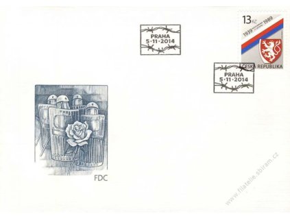 2014, FDC 827 Výročí 17. listopadu