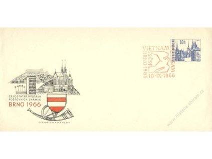 COB 18B Brno 1966, červené razítko Vietnam