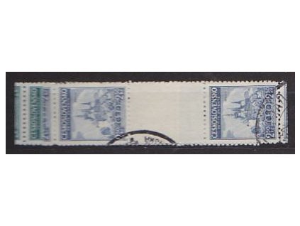 1937, 2-2.50Kč série Malá dohoda, meziarší, Nr.320-1Ms, razítkované, ilustrační foto